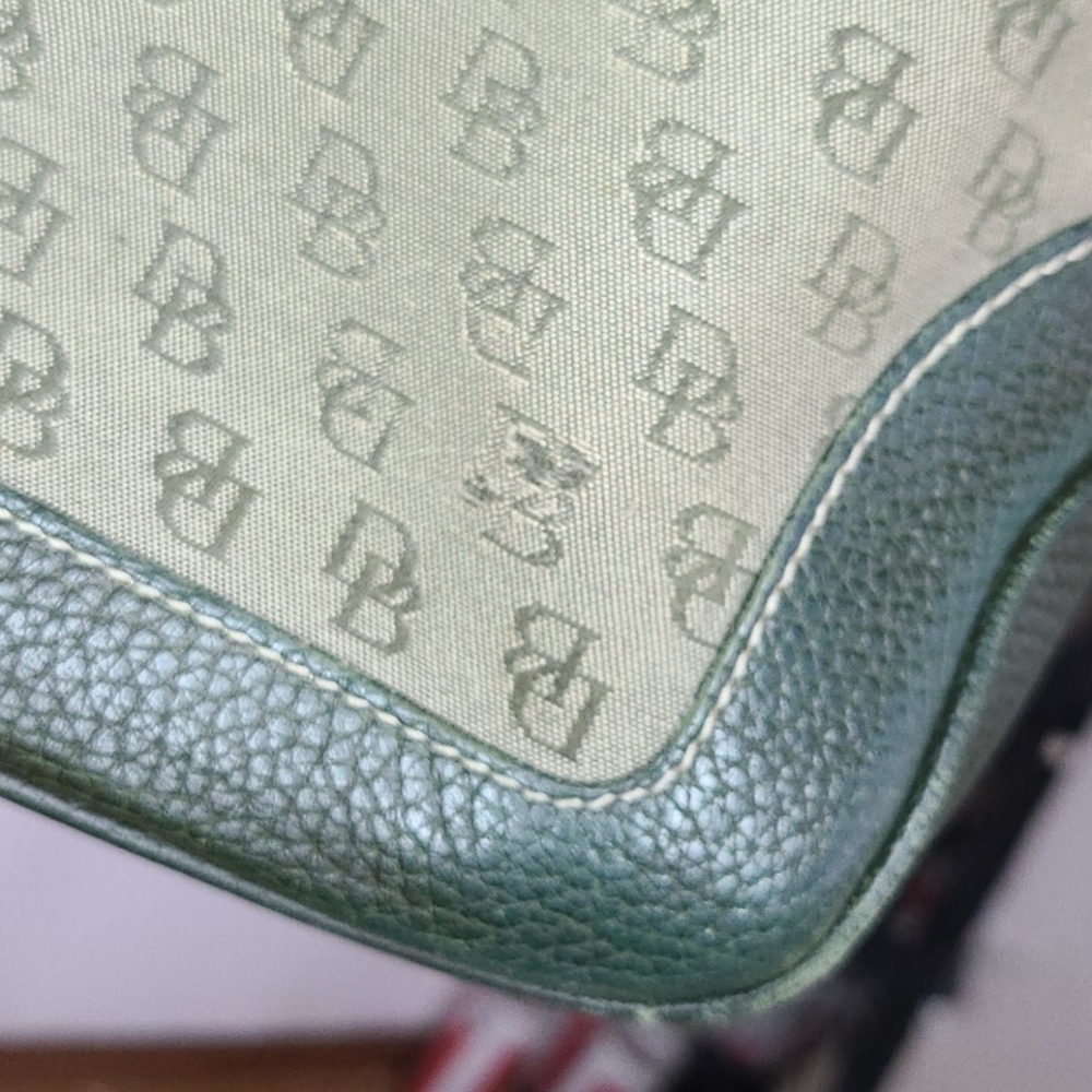 Vintage Dooney & Bourke green monogram bag - Picture 10 of 12